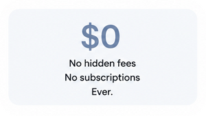 Works offline, no subscription ever